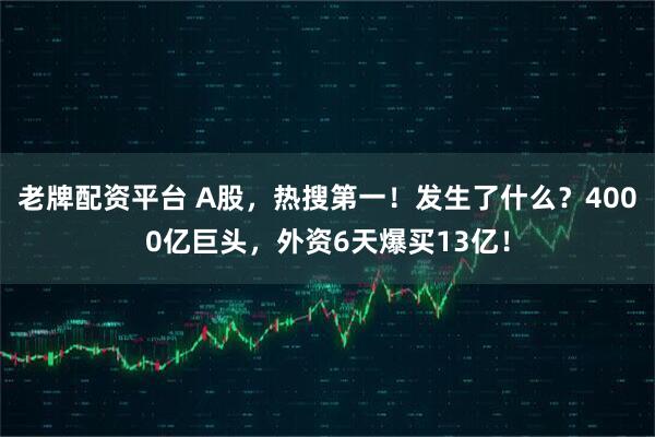 老牌配资平台 A股，热搜第一！发生了什么？4000亿巨头，外资6天爆买13亿！