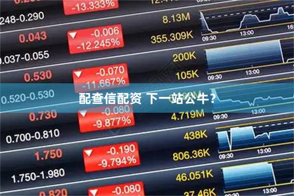 配查信配资 下一站公牛？